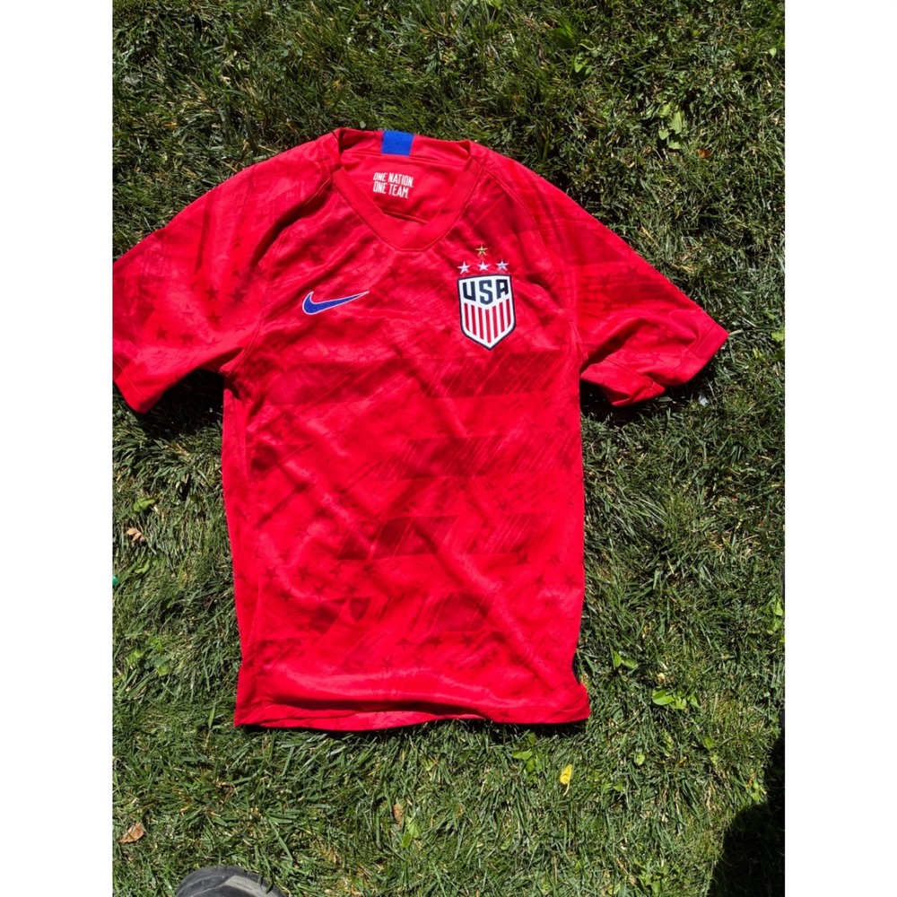 Nike USWNT 2019 Away Soccer Jersey Red Dri-FIT CQ4241-688 Womens XS